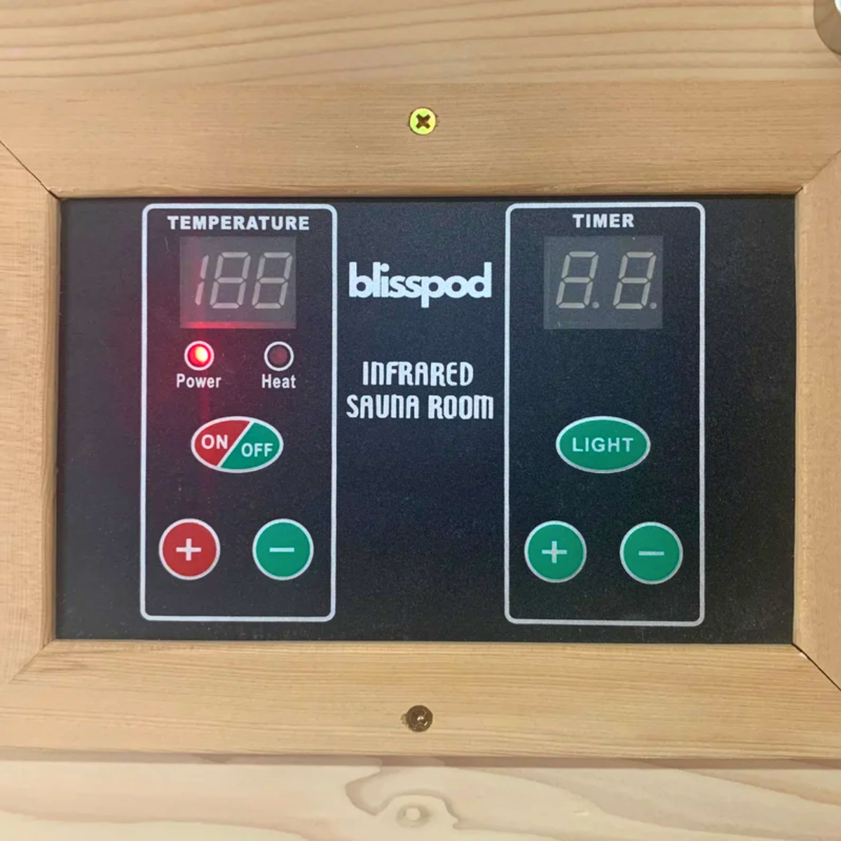 Blisspod Vienna FAR Infrared Sauna Cabin – Canadian Hemlock, 1-Person (72.8"H x 36.4"W x 26.0"D)