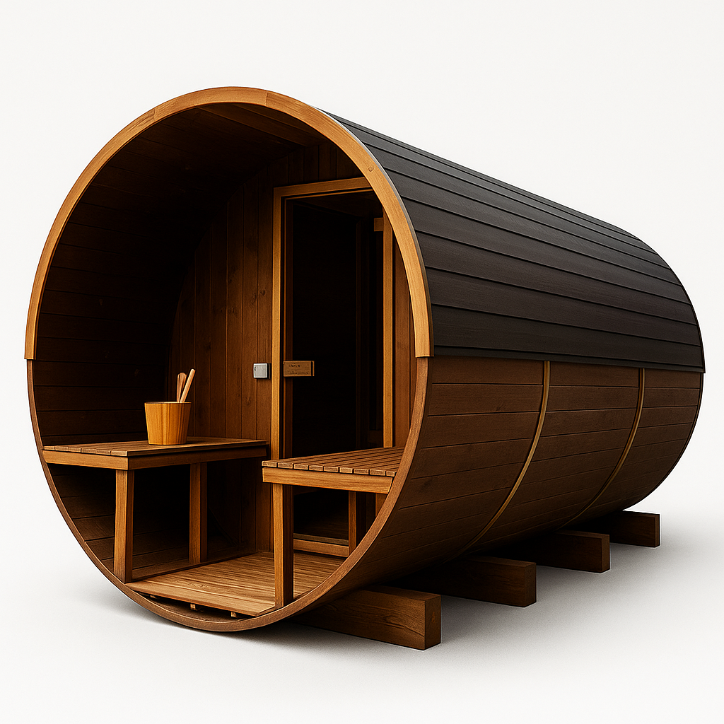HavenHoop Rustic Barrel Sauna