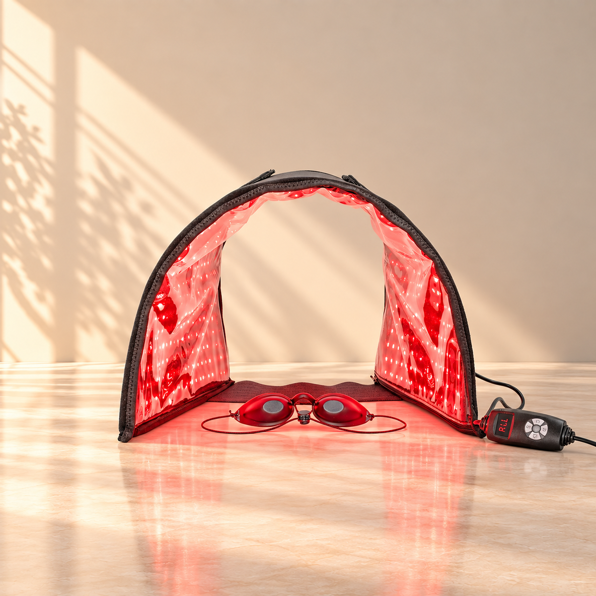 VersaDome Pro 2-in-1 Red Light Therapy Device – Face & Body Panel, 1998 LEDs