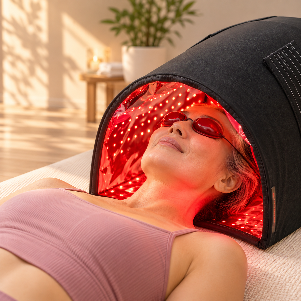 VersaDome Pro 2-in-1 Red Light Therapy Device – Face & Body Panel, 1998 LEDs