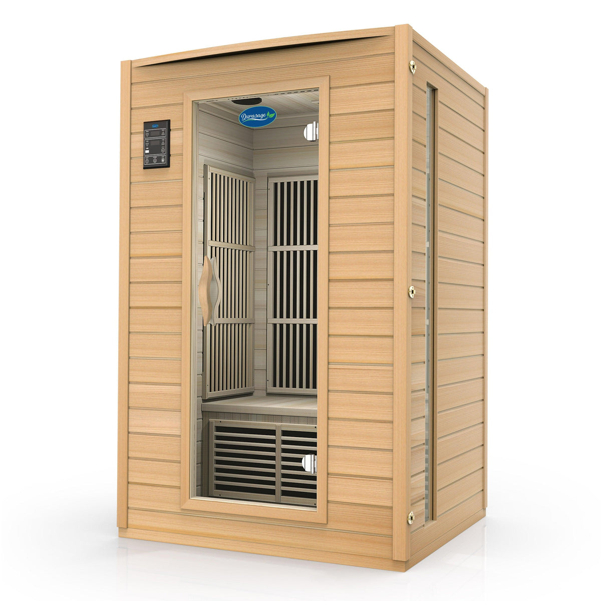 2-Person Carbon FAR Infrared Sauna – Canadian Hemlock, 1700W, Premium Audio