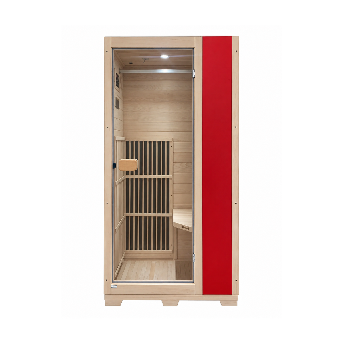 Blisspod Vienna FAR Infrared Sauna Cabin – Canadian Hemlock, 1-Person (72.8"H x 36.4"W x 26.0"D)