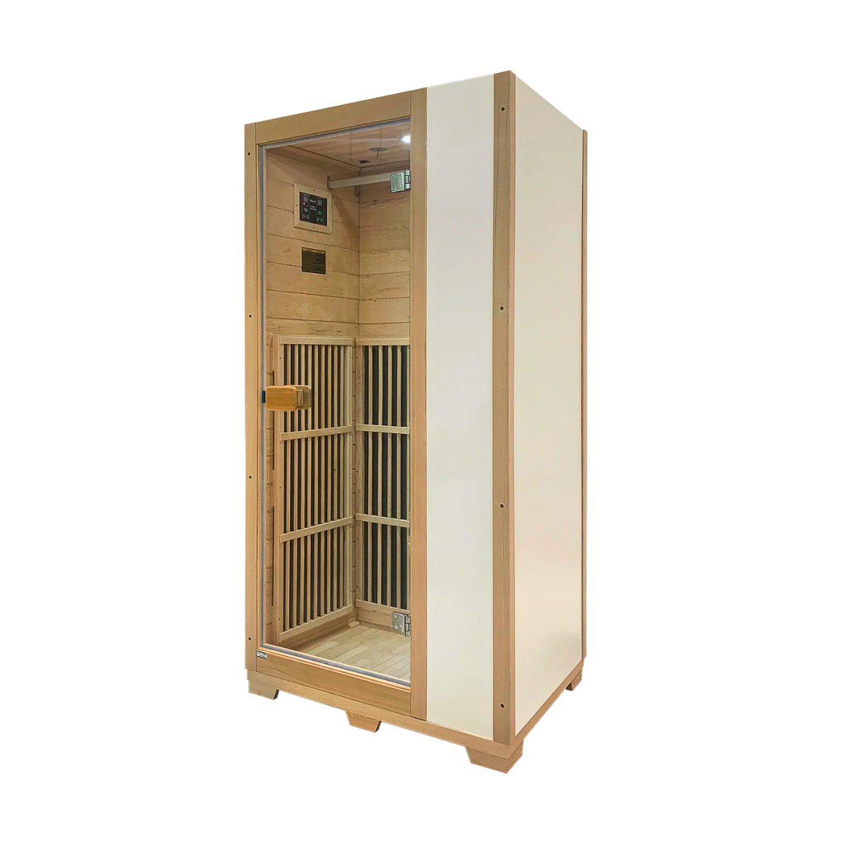 Blisspod Vienna FAR Infrared Sauna Cabin – Canadian Hemlock, 1-Person (72.8"H x 36.4"W x 26.0"D)