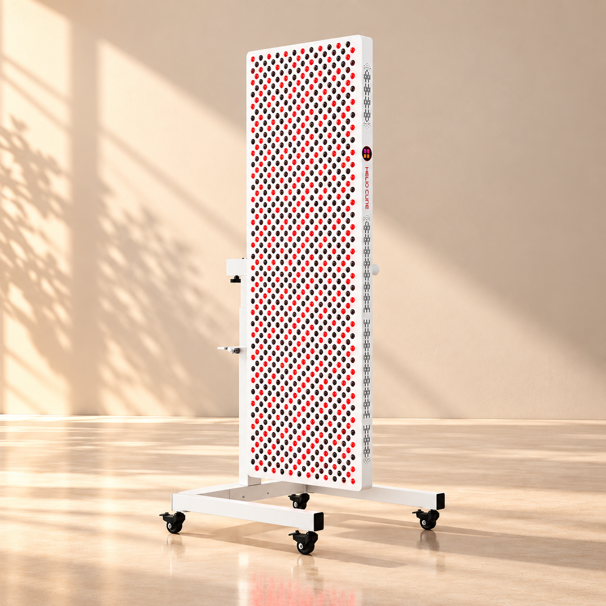 Helio Nova Full-Body Red Light Therapy Panel – 6 Wavelengths, 1064nm, Rolling Floor Stand