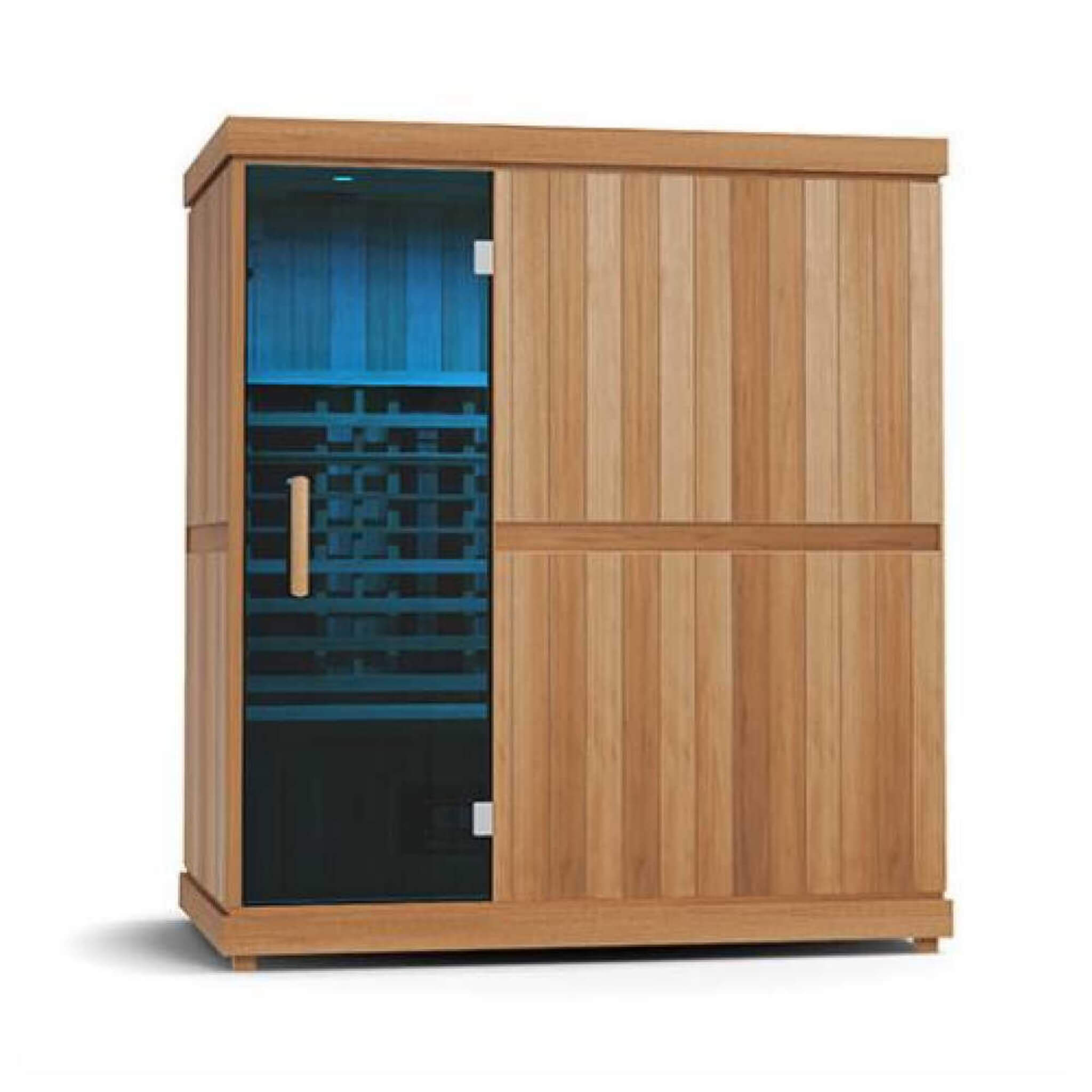 Finnmark FD-3 Full Spectrum 4-Person Capacity Home Infrared Sauna With Adjustable Sauna Feet [FD-KN003] (SAK52689)