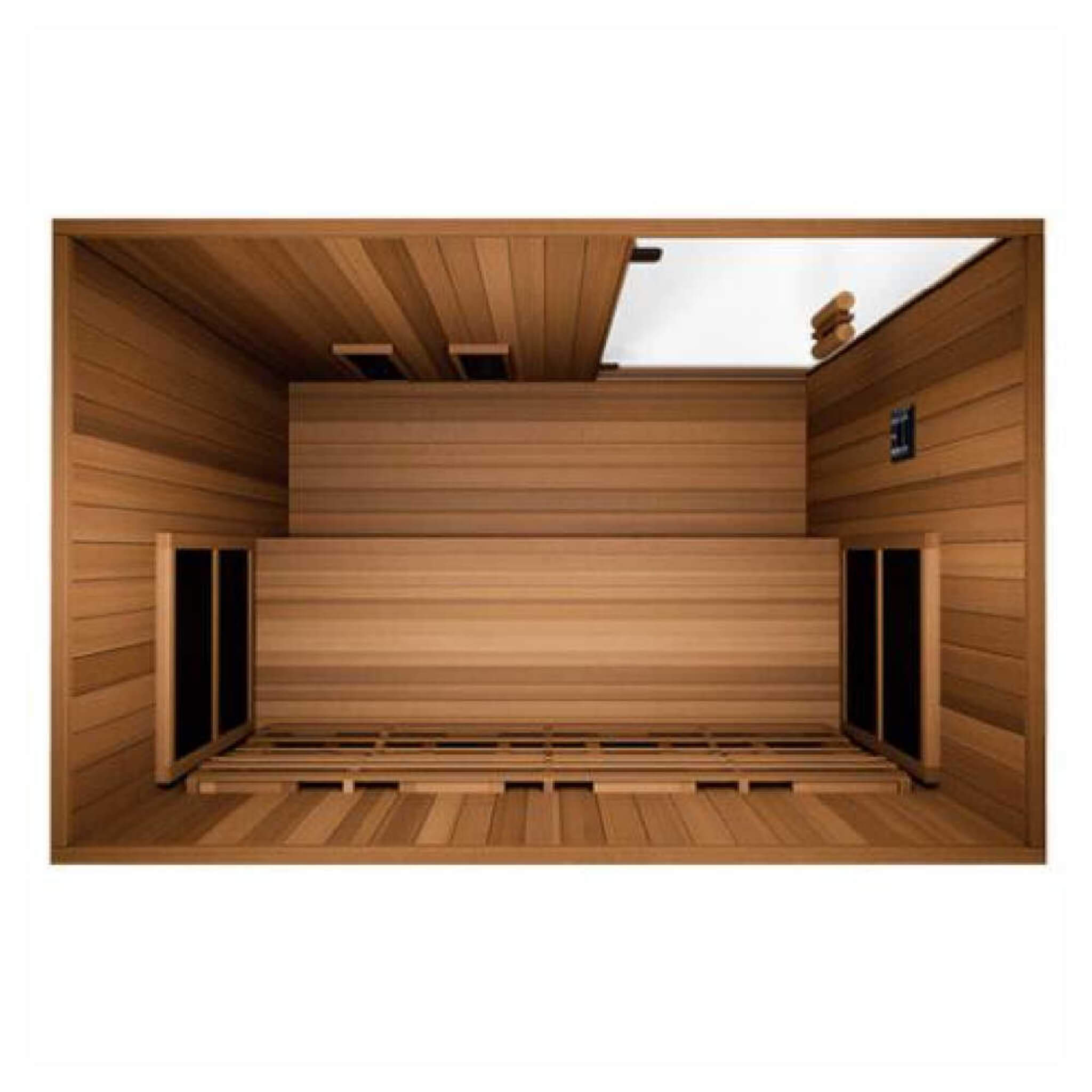 Finnmark FD-3 Full Spectrum 4-Person Capacity Home Infrared Sauna With Adjustable Sauna Feet [FD-KN003] (SAK52689)