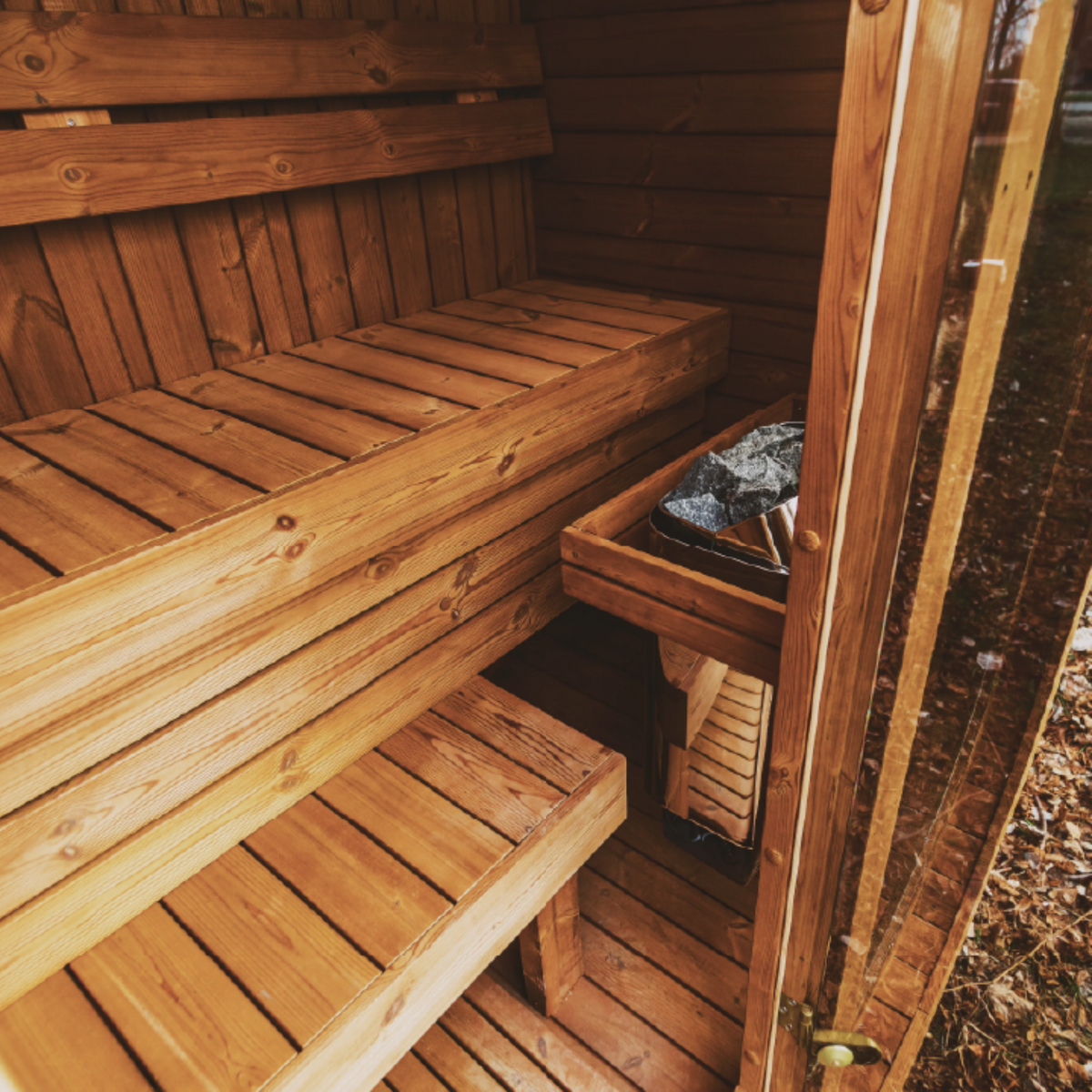 Mande MW16 Thermowood Outdoor Sauna – Premium Thermowood Garden Sauna
