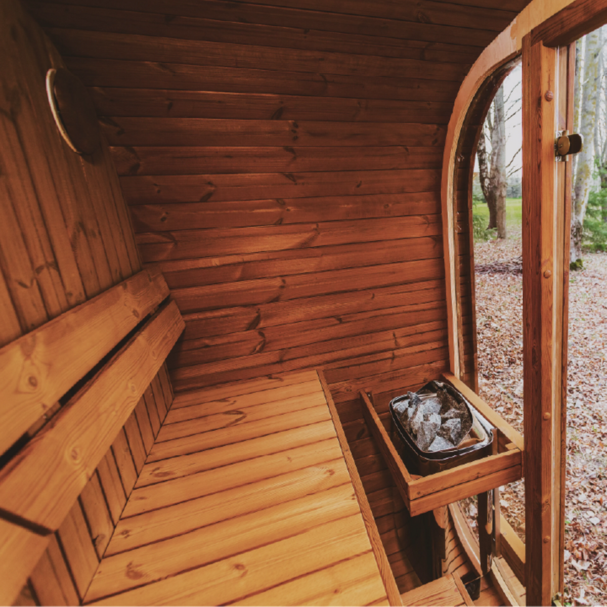 Mande MW16 Thermowood Outdoor Sauna – Premium Thermowood Garden Sauna