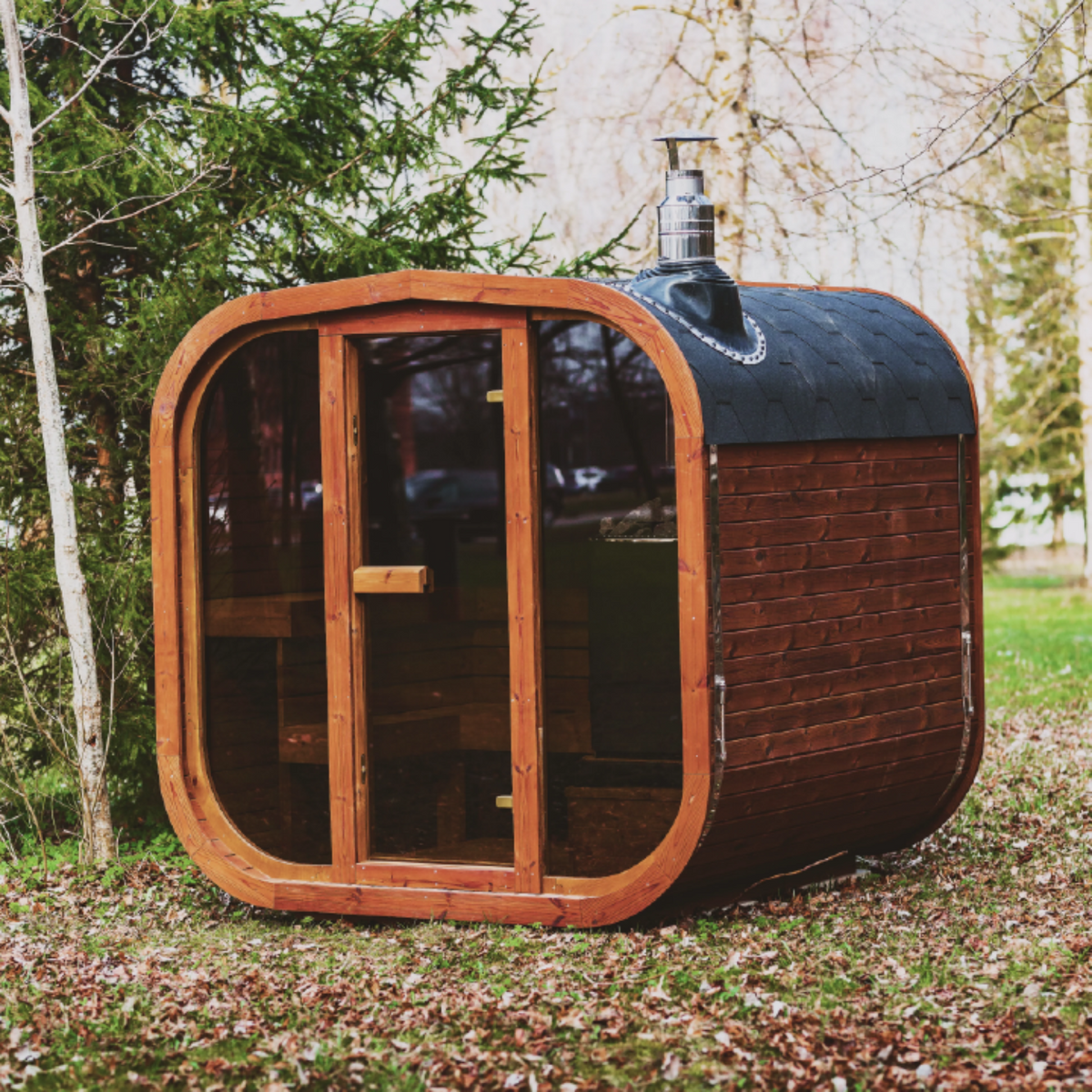 Mande MW16 Thermowood Outdoor Sauna – Premium Thermowood Garden Sauna